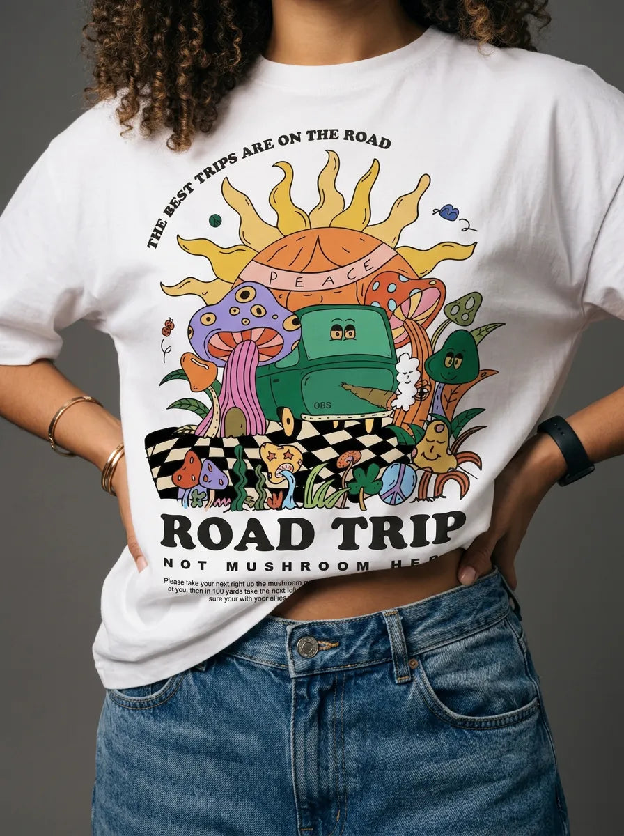 Road Trip T-Shirt - Oversized T-Shirt | My Turtle